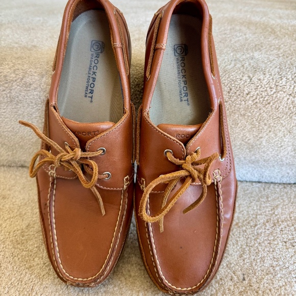 ROCKPORT PERTH BROWN LEATHER BOAT SHOE SZ 13 M - Picture 2 of 9